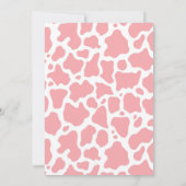 Invitation Western Mon premier rodéo fille d'anniversaire (ro (Dos)