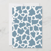 Invitation Western My First Rodeo Birthday Boy (Bleu) (Dos)