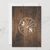 Invitation Western Nothing Fancy Just Love Elopement Mariage (Dos)