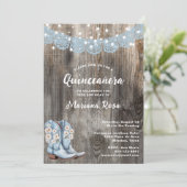 Invitation Western Papado Picado Quinceanera fête d'anniversa (Debout devant)