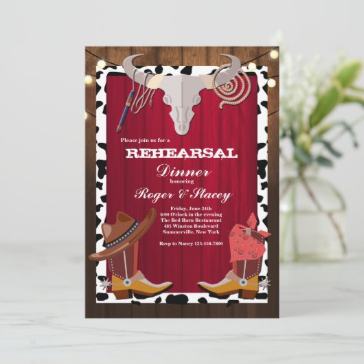 Invitation Western Party (Debout devant)