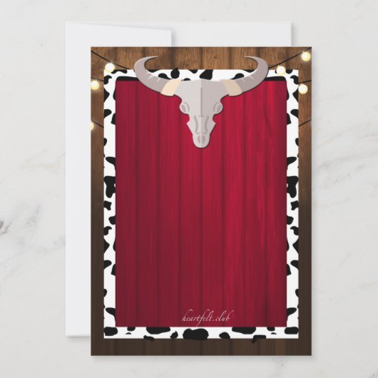 Invitation Western Party (Dos)