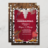 Invitation Western Party (Devant / Derrière)