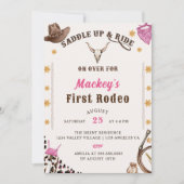 Invitation Western Premier anniversaire Rodeo (Devant)
