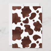 Invitation Western premier rodéo saddup cheval fête d'anniver (Dos)