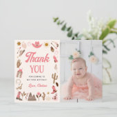 Invitation Western Premier Rodeo Wild West Cowboy rose Annive (Debout devant)