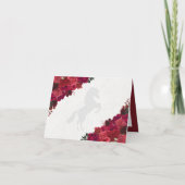 Invitation Western Red Roses Charra Quinceanera Merci (Dos)