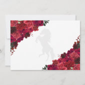 Invitation Western Red Roses Charro Quinceañera Enregistrer L (Dos)