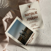 Invitation Western Retro Vintage Taureau Taureau Téméraire Ma