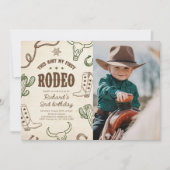 Invitation Western Rodeo 2e anniversaire Photo (Devant)