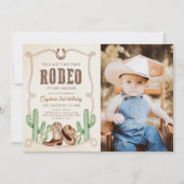 Invitation Western Rodeo 2e anniversaire Photo (Devant)