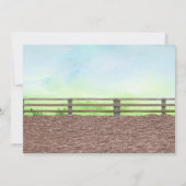 Invitation Western Rodeo Petit Cowboy Avec Cheval Anniversair (Dos)