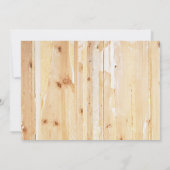 Invitation Western Rustic Country Photo Sauvez la date (Dos)