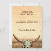 Invitation Western Rustic Country Rodeo Enregistrer La Date (Dos)