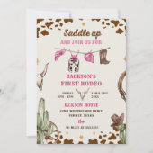 Invitation Western Saddle Up Et Rejoignez-Nous Pour Anniversa (Devant)