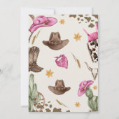 Invitation Western Saddle Up Et Rejoignez-Nous Pour Anniversa (Dos)