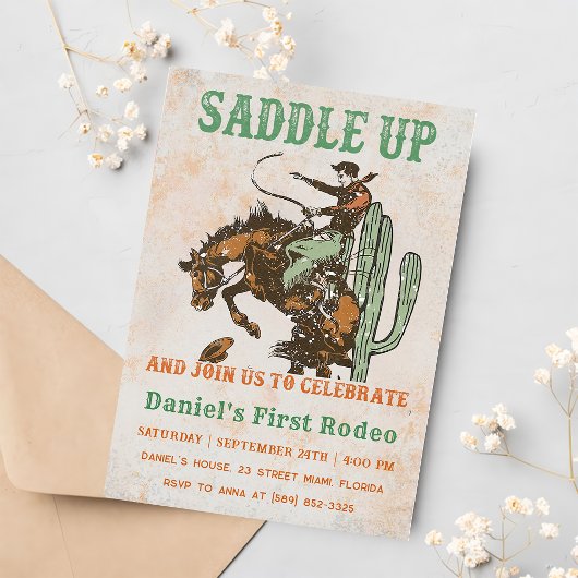 Invitation Western Saddle Up Et Rejoignez-Nous Pour Anniversa