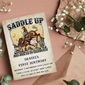 Invitation Western Saddle Up Et Rejoignez-Nous Pour Anniversa