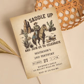Invitation Western Saddle Up Et Rejoignez-Nous Pour Anniversa