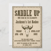 Invitation Western Saddle Up Et Rejoignez-Nous Pour Anniversa (Devant)
