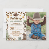 Invitation Western Saddle Up Et Rejoignez-Nous Pour Photo Ann (Devant)