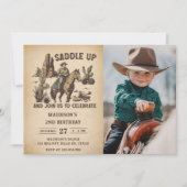 Invitation Western Saddle Up Et Rejoignez-Nous Pour Photo Ann (Devant)