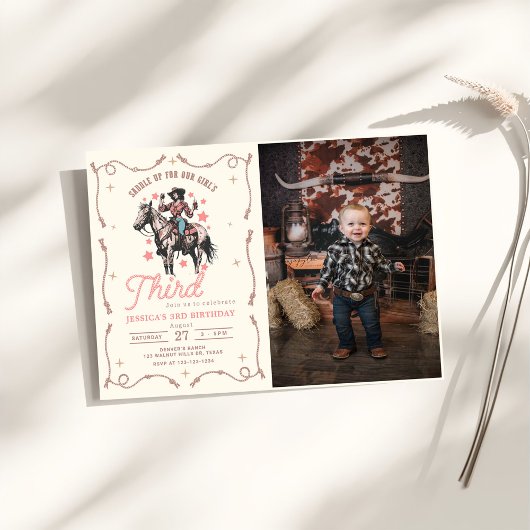 Invitation Western Saddle Up pour le 3ème anniversaire de not
