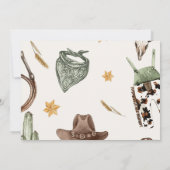 Invitation Western Saddup Et Circuler Pour Anniversaire (Dos)