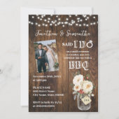 Invitation Western Said I do BBQ after Wedding Winter Floral (Devant)