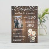 Invitation Western Said I do BBQ after Wedding Winter Floral (Debout devant)