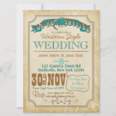 Invitation Western Style (Devant)