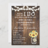 Invitation Western Sunflowers Before I do Couples Shower (Devant)