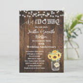 Invitation Western Sunflowers We still do Wedding Anniversary (Debout devant)