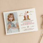 Invitation Western Wild West Country Cowgirl Rodeo Anniversai<br><div class="desc">Western Wild West Country Cowgirl Rodeo Anniversaire Invitation. Jeter une fête occidentale ? Cette invitation est parfaite pour la fête d'anniversaire de votre enfant sur le thème du cowboy ! Téléchargez une photo verticale/portrait. Consultez la collection pour plus d'éléments correspondants. (Photo de Anastasiya Gepp)</div>