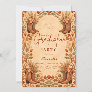 Invitation Western Wildflower Country Party