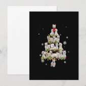 Invitation Westies Noël Arbre Lumières Amoureux de les chiens (Devant / Derrière)