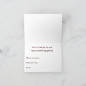 Invitation We've moved ! Housewarming. (Intérieur)