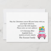 Invitation We've Moved watercolor Christmas Photo card (Dos)
