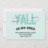 Invitation Weve Moved Y'all Moving Announcement (Devant)