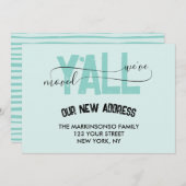 Invitation Weve Moved Y'all Moving Announcement (Devant / Derrière)