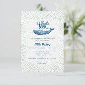 Invitation Whale Adventure | Océan| Sous la mer Anniversaire  (Debout devant)