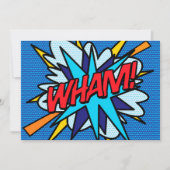 Invitation WHAM Amusant Art Pop Comic Retro (Devant)