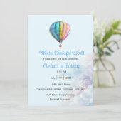 Invitation What a Onederful World Invitation, 1st Birthday (Debout devant)