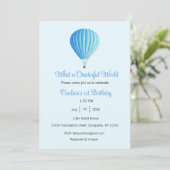 Invitation What a Onederful World Invitation, 1st Birthday (Debout devant)