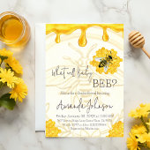 Invitation What Will Baby Bee Rustic Honeycomb Gender Reveal