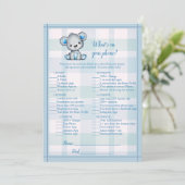 Invitation Whats Sur Votre Téléphone Cute Grey Oear Jeu De Do (Debout devant)