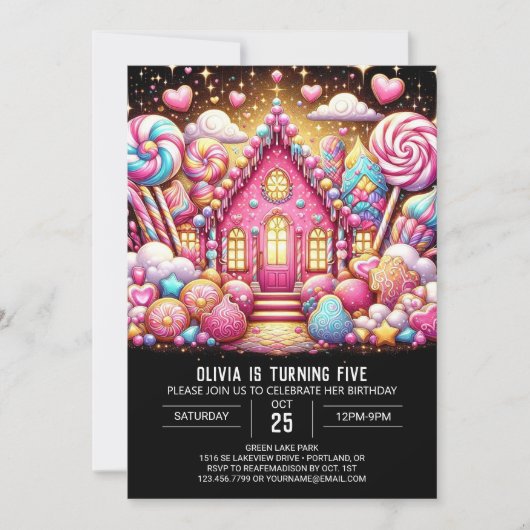 Invitation Whimestic Majestic Candyland Digital Anniversaire (Devant)