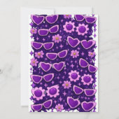 Invitation Whimiscal Purple and Pink 4th Birthday Party II (Dos)