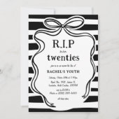 Invitation Whimiscal R.I.P à ses 20 ans 30e anniversaire (Devant)