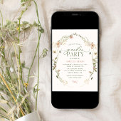 Invitation Whimsal Fairytale Floral Garden Party